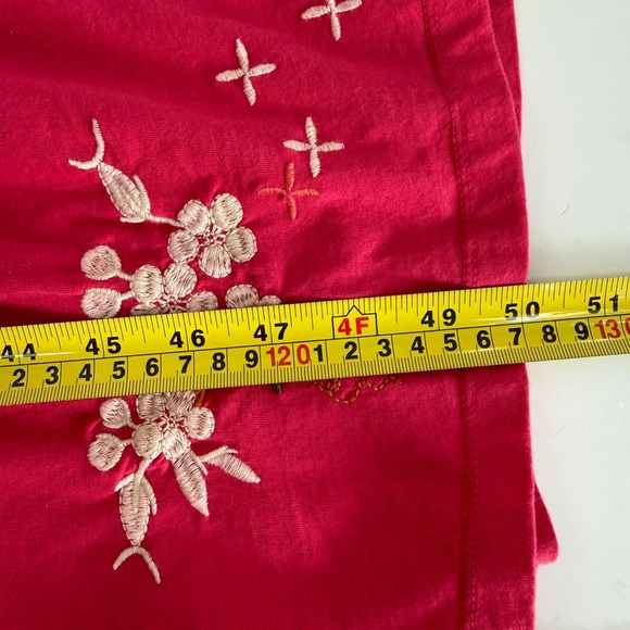 Johnny Was Ceretti Tiered Maxi Dress Pink Tiered Small Boho Artisan Resort Folk - Picture 13 of 13